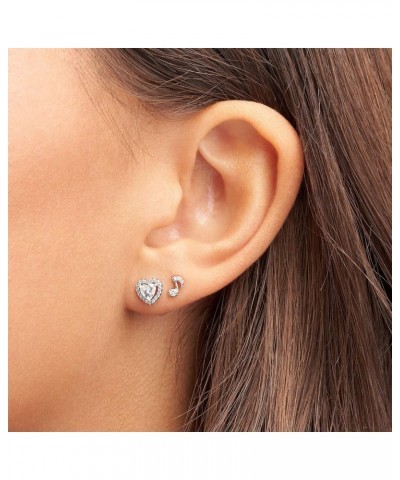 Elevated Heart, Clear CZ $29.37 Earrings