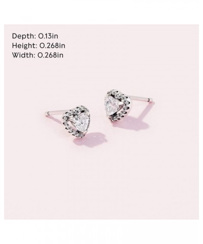 Elevated Heart, Clear CZ $29.37 Earrings