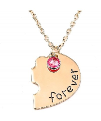 Bff Best Friends Forever 3 Necklace for Women Girl Friendship Gift Heart Puzzle Jewelry Initial Chain Necklaces Sisters Gifts...