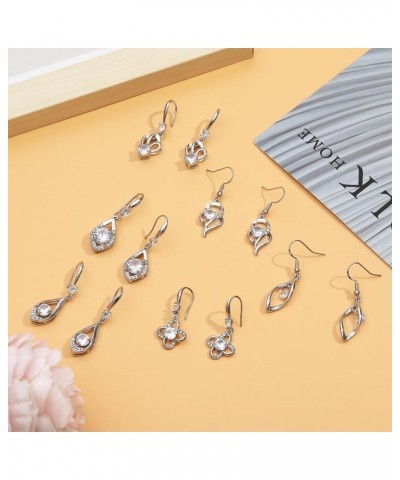 6 Pairs Flower Earrings for Women Hypoallergenic Earrings Pearl Leaf Flower Tassel Earrings Statement Long Earrings Flower Da...