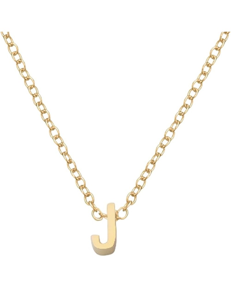 Initial Necklaces for Women, 14k Gold Plated Letter Necklace Cute Gold Initial Necklace Dainty Necklaces for Women Trendy Gol...