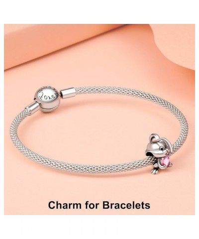 Animal Frog Rabbit Charm for 925 Sterling Silver for Women's Bracelets & Necklaces Dangle Pendant for Christmas Day Valentine...