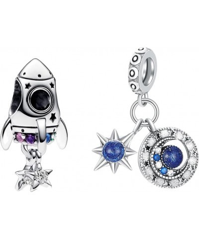 Animals Charm for Bracelets and Necklaces Astronaut 925 Sterling Silver Celestial Sun Moon Star Charms Jewelry Gift for Women...