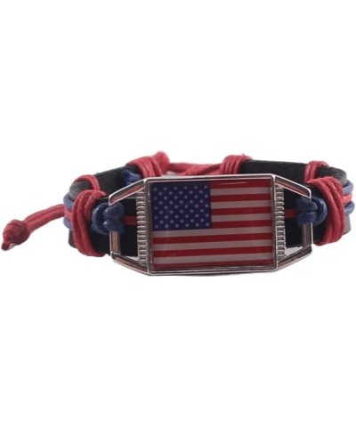 Flag Bracelet Ukraine United States Uruguay Ethiopia's Regional Flag Leather Bracelet (Color : Portugal) Swiss $18.19 Bracelets