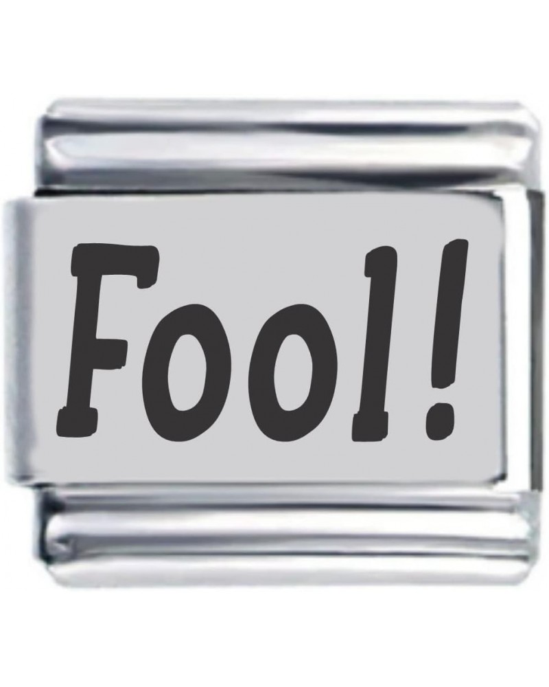 Fool Laser Etched Italian Charm $7.30 Bracelets