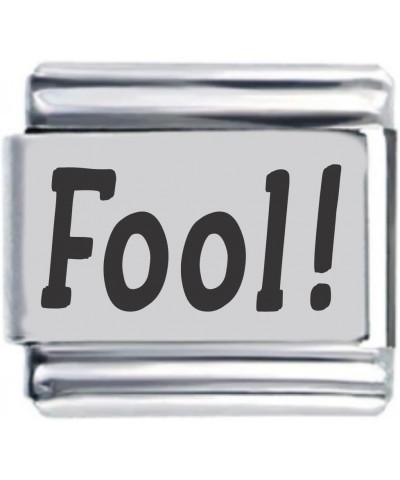 Fool Laser Etched Italian Charm $7.30 Bracelets