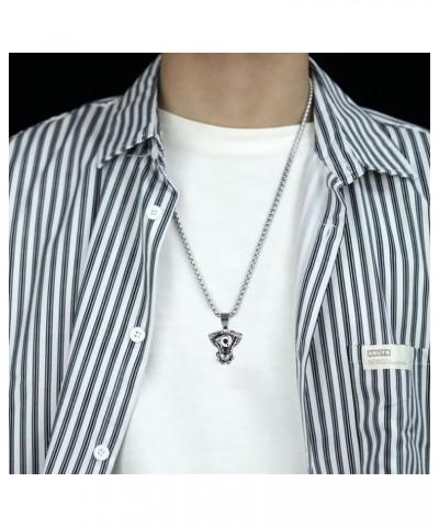 Men's Pendant Necklace for Men Boys with 23.6'' Stainless Steel Chain 059-Engine $7.55 Necklaces