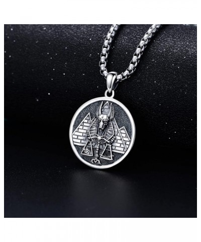 925 Sterling Silver Mythology | Paganism | Egyptian Necklace Jewelry Gift for Men Women with 2mm 22+2 IN Rolo Chain (with Gif...