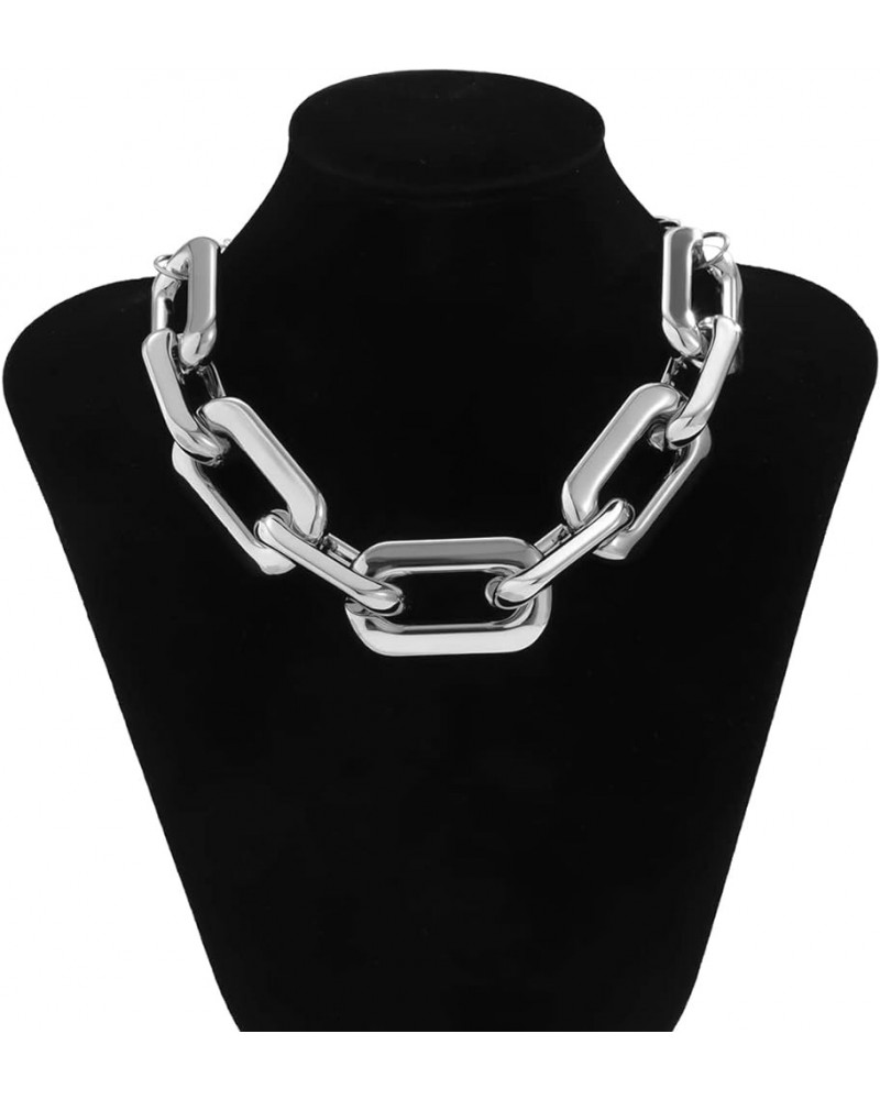 HUYHOAT Big Choker Necklace Collar for Women Hiphop Chunky Chain Necklace on the Neck Egirl Jewelry (S14) S13-2 $14.01 Necklaces