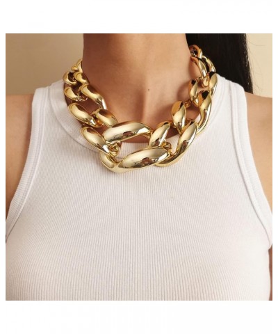 HUYHOAT Big Choker Necklace Collar for Women Hiphop Chunky Chain Necklace on the Neck Egirl Jewelry (S14) S13-2 $14.01 Necklaces