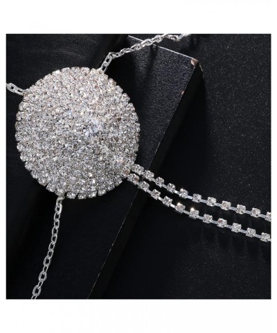 Rhinestone Bra Nipple Pasties with Chest Chain Rhinestone Nipple Cover Stickers Crystal Nipple Cover Chain Jewelry for Women ...