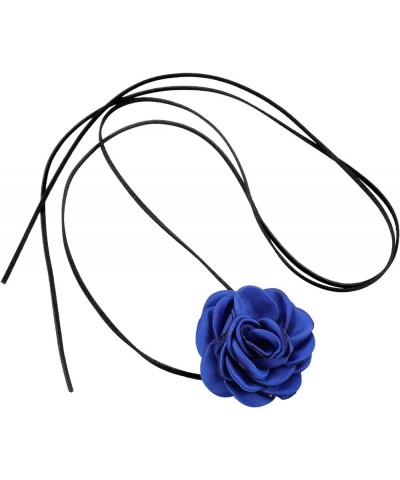 Flower Choker For Women, Flower Necklace Black Floral Long Dainty Handmade Trendy Cute Women'S Choker Necklaces For Girls Jew...