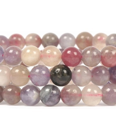 Gem Semi Precious Gemstone 6mm Round Beads Stretch Bracelet 6.5 Inch Unisex Pink Tourmaline $12.97 Bracelets