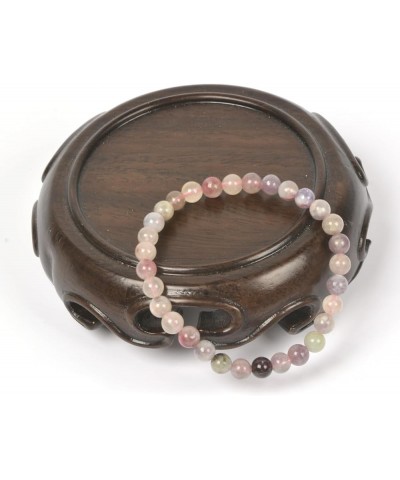 Gem Semi Precious Gemstone 6mm Round Beads Stretch Bracelet 6.5 Inch Unisex Pink Tourmaline $12.97 Bracelets