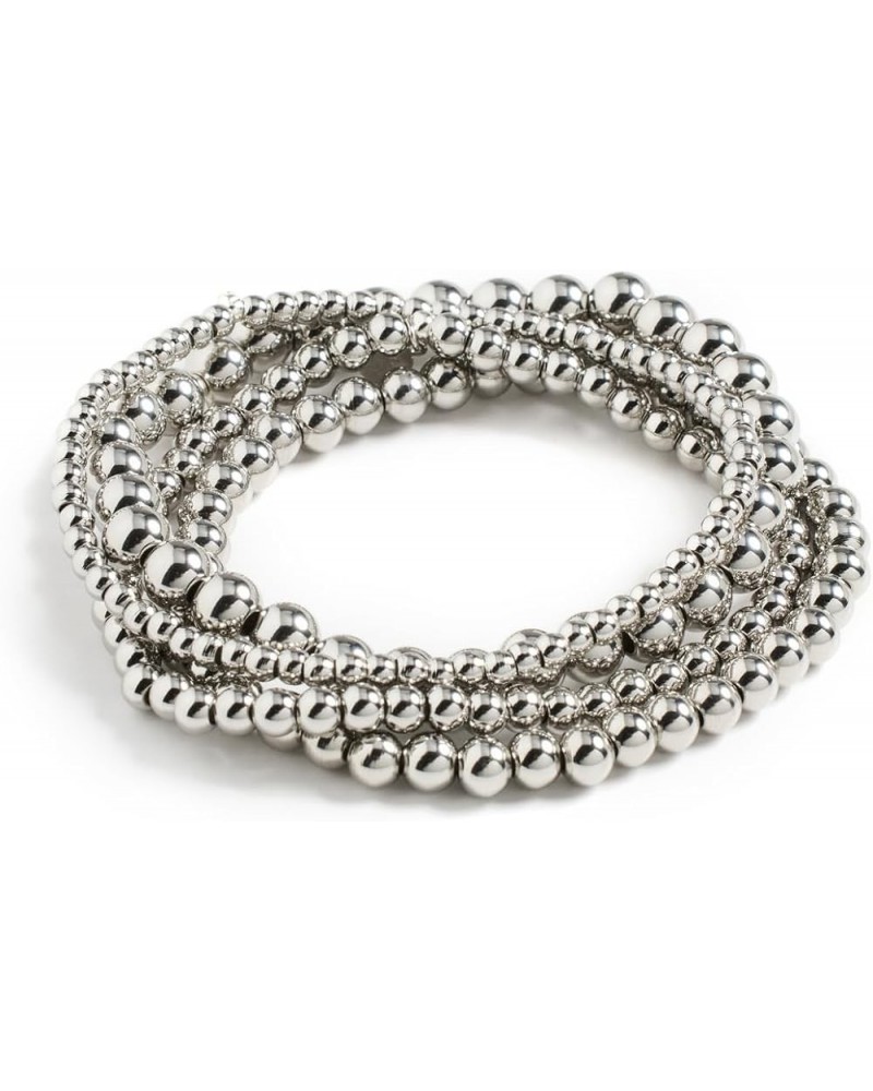 Women's Noor Bracelet Set of 4 Sterling Silver $49.49 Bracelets