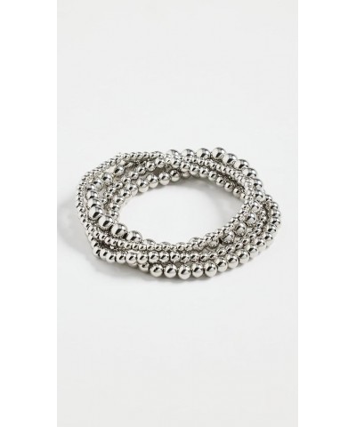 Women's Noor Bracelet Set of 4 Sterling Silver $49.49 Bracelets