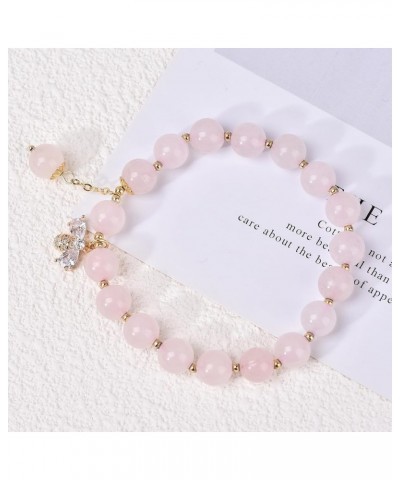 Crystals Gold Plated Beaded Friendship Bracelets Agate Jewelry Bracelet for Women Charm Bracelet Gifts for Girlfriend E $13.9...