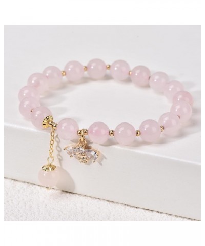 Crystals Gold Plated Beaded Friendship Bracelets Agate Jewelry Bracelet for Women Charm Bracelet Gifts for Girlfriend E $13.9...