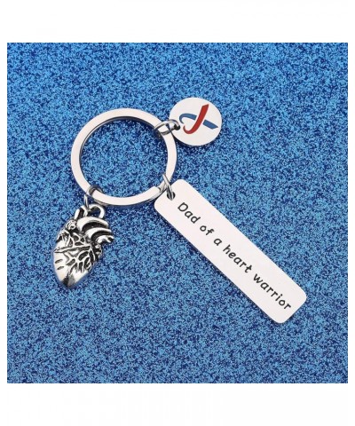 CHD Keychain Mom/Dad of A Heart Warrior Keychain Congenital Defect Awareness Gift for Heart Warrior Mom Dad Dad of a Heart Wa...