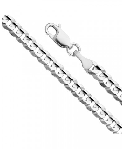 14K Solid Gold Cuban Link Curb Chains (Select Options) 24 Inches White Gold $1.00 Necklaces