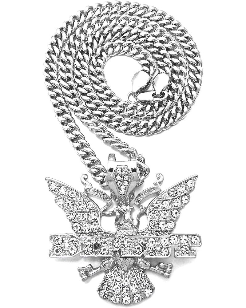 GWOOD Dipset Pendant with Necklace SILVER COLOR WITH 24 INCH STAINLESS STEEL CHAIN $18.33 Necklaces