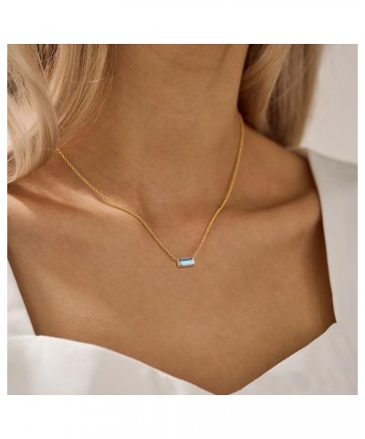 Gold Necklace for Women,Dainty Gold Necklace 14K Gold Plated Cubic Zirconia Pendant Necklace Diamond Choker Necklace for Wome...