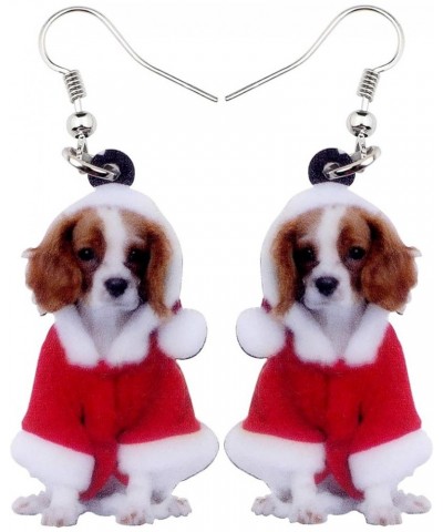 Acrylic Drop Dangle Christmas Gifts Dog Puppy Doggy Earrings Ornaments Decorations Jewelry For Women Accessories Red $7.19 Ea...