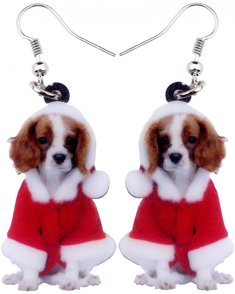 Acrylic Drop Dangle Christmas Gifts Dog Puppy Doggy Earrings Ornaments Decorations Jewelry For Women Accessories Red $7.19 Ea...