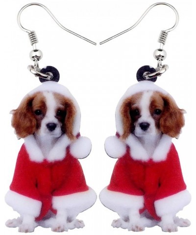 Acrylic Drop Dangle Christmas Gifts Dog Puppy Doggy Earrings Ornaments Decorations Jewelry For Women Accessories Red $7.19 Ea...