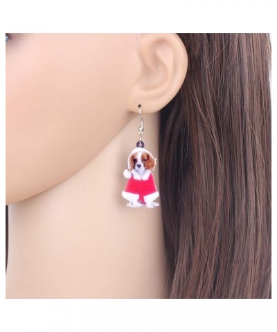 Acrylic Drop Dangle Christmas Gifts Dog Puppy Doggy Earrings Ornaments Decorations Jewelry For Women Accessories Red $7.19 Ea...