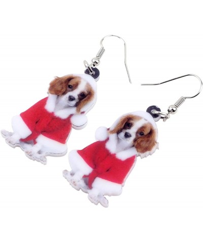 Acrylic Drop Dangle Christmas Gifts Dog Puppy Doggy Earrings Ornaments Decorations Jewelry For Women Accessories Red $7.19 Ea...