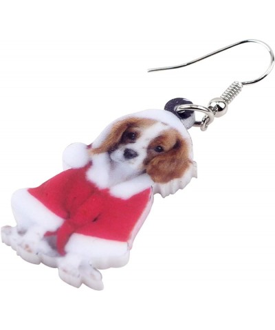 Acrylic Drop Dangle Christmas Gifts Dog Puppy Doggy Earrings Ornaments Decorations Jewelry For Women Accessories Red $7.19 Ea...