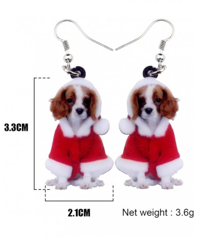 Acrylic Drop Dangle Christmas Gifts Dog Puppy Doggy Earrings Ornaments Decorations Jewelry For Women Accessories Red $7.19 Ea...