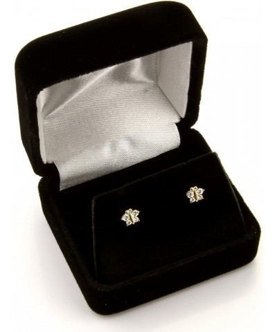 14k White Gold Round Solitaire Basket Set Stud Earrings with Screw Back - 7 Different Size Available 3 mm $17.39 Earrings