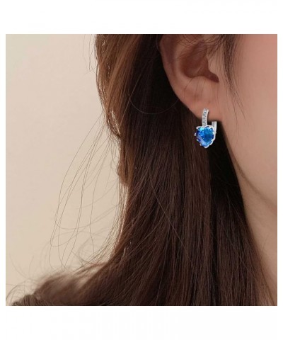 Crystal Square Cushion Drop Leverback Earrings Gold Pated Hypoallergenic Cute Dangle Earring Fashion Jewelry for Women Girl S...