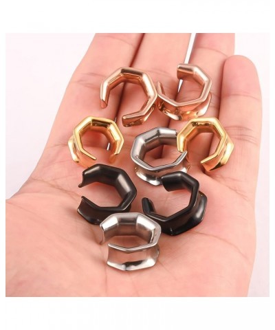 DIY Ear Tunnels Hanger Pendant Stainless Steel Plugs Gauges Stretcher 2g 0g Body Piercing Jewelry 25mm(1") F-Hexagon $6.71 Bo...