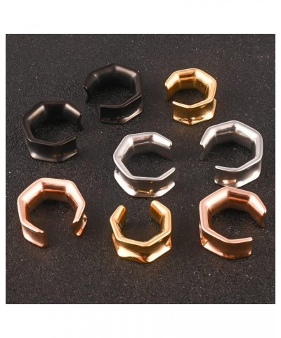 DIY Ear Tunnels Hanger Pendant Stainless Steel Plugs Gauges Stretcher 2g 0g Body Piercing Jewelry 25mm(1") F-Hexagon $6.71 Bo...