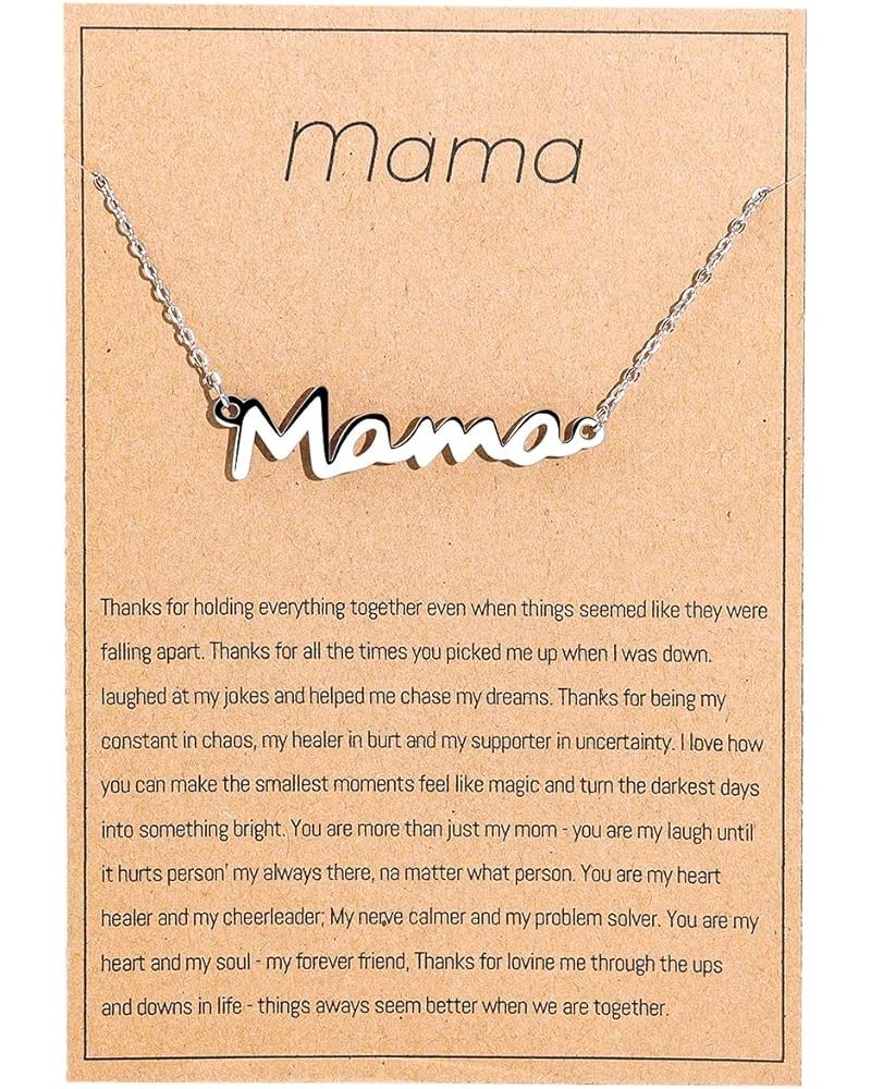 Mama necklace for Women - Gold Silver Mom Jewelry for Women, Gifts for New Mom,Mothers Day Dainty Necklace Jewelry Expecting ...