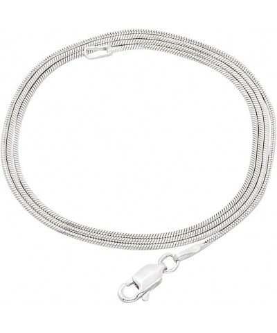 1mm-4mm Solid .925 Sterling Silver Round Snake Chain Necklace or Bracelet 30.0 Inches 1.1mm Necklace $29.00 Necklaces