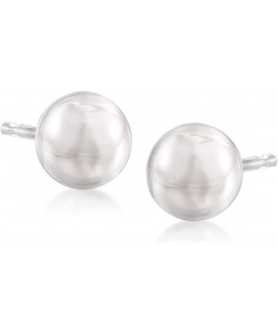 4-6mm 14kt White Gold Ball Stud Jewelry Set: 3 Pairs Of Earrings $60.14 Earrings