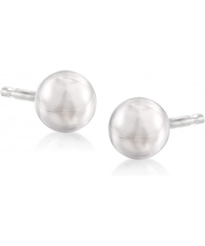 4-6mm 14kt White Gold Ball Stud Jewelry Set: 3 Pairs Of Earrings $60.14 Earrings