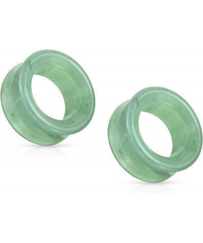 Green Aventurine Stone Double Flared Saddle Tunnels, Sold as a Pair 16mm (5/8") $10.36 Body Jewelry