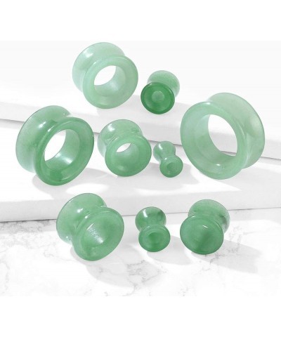 Green Aventurine Stone Double Flared Saddle Tunnels, Sold as a Pair 16mm (5/8") $10.36 Body Jewelry