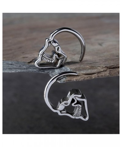 316L Surgical Steel Skull Hanging Taper Plugs, Sold as a Pair 5mm (4GA) $11.73 Body Jewelry