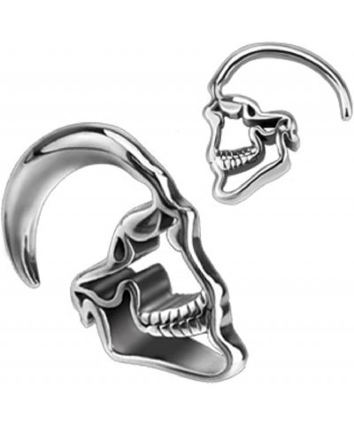 316L Surgical Steel Skull Hanging Taper Plugs, Sold as a Pair 5mm (4GA) $11.73 Body Jewelry