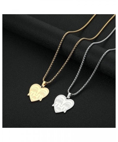 Trendy Love Crying Heart Pendant Necklace For Women Stainless Steel Jewelry Sad Tears Faces Dainty Necklace Gift $6.95 Necklaces