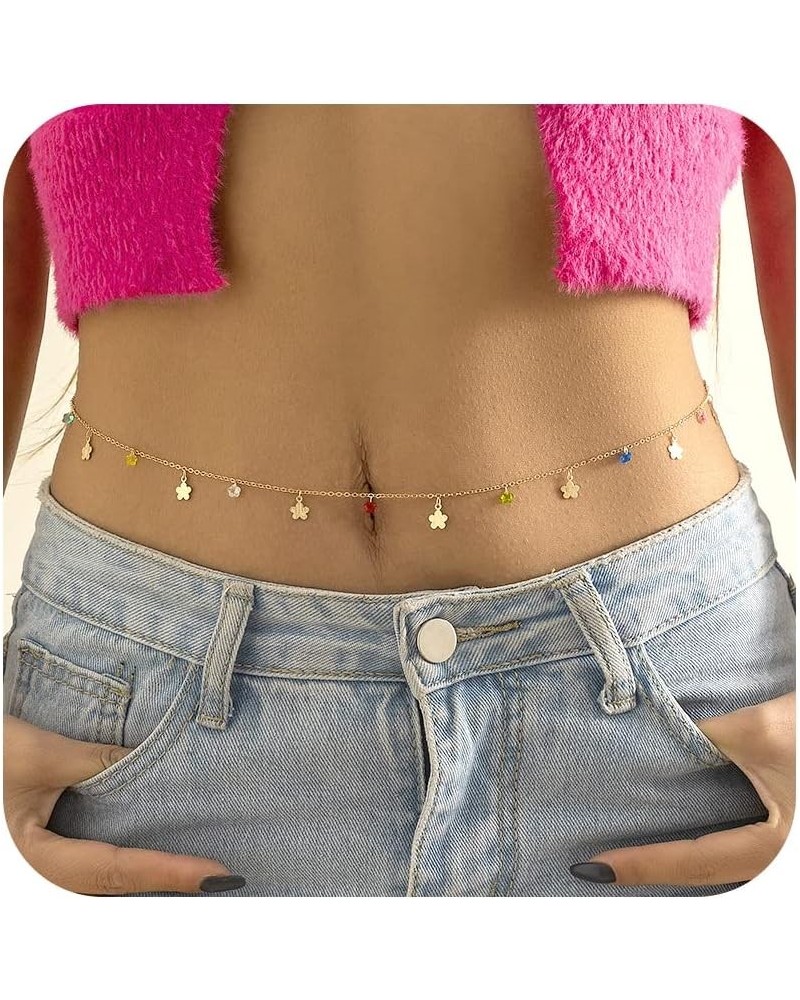 Waist Chain Body Chain Jewelry for Women Belly Chain for Teen Girls Summer Beach Jewelry for Teen Girls Z $7.79 Body Jewelry