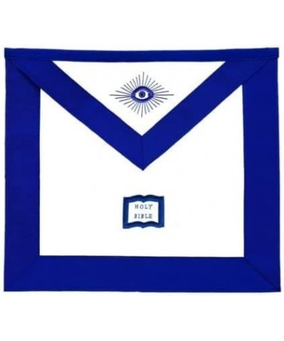 MASONIC BLUE LODGE OFFICER CHAPLAIN APRON SILVER CHAIN COLLAR AND JEWEL $32.00 Necklaces