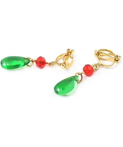 HMC Cosplay Earrings for Women - Anime Cosplay Green Drop Earrings - Anime Jewelry Gift For Friend On Birthday Party Green Dr...