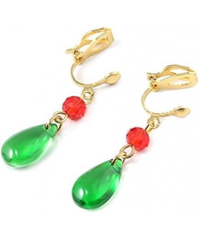 HMC Cosplay Earrings for Women - Anime Cosplay Green Drop Earrings - Anime Jewelry Gift For Friend On Birthday Party Green Dr...